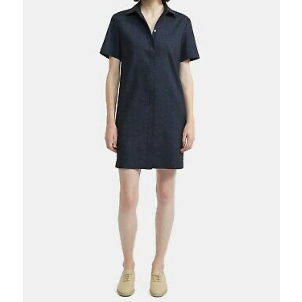Theory Button Down T-shirt Dress
